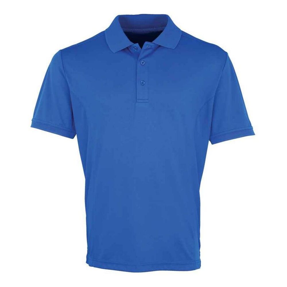Premier Mens Coolchecker Pique Polo Shirt / Royal Blue